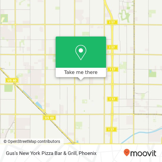 Gus's New York Pizza Bar & Grill map
