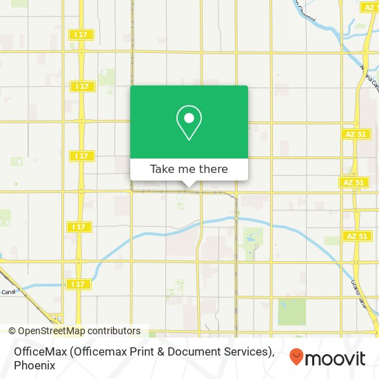 Mapa de OfficeMax (Officemax Print & Document Services)