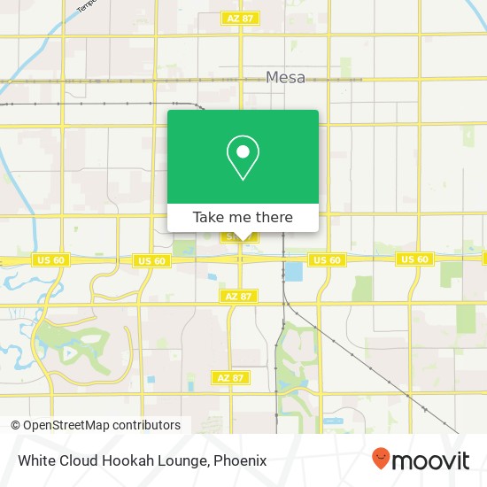 White Cloud Hookah Lounge map