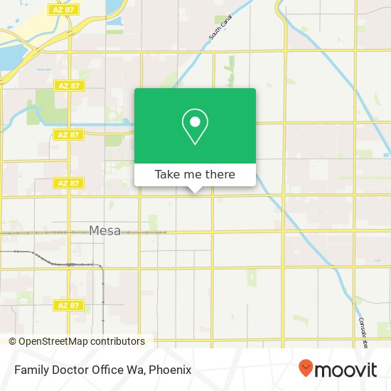 Family Doctor Office Wa map