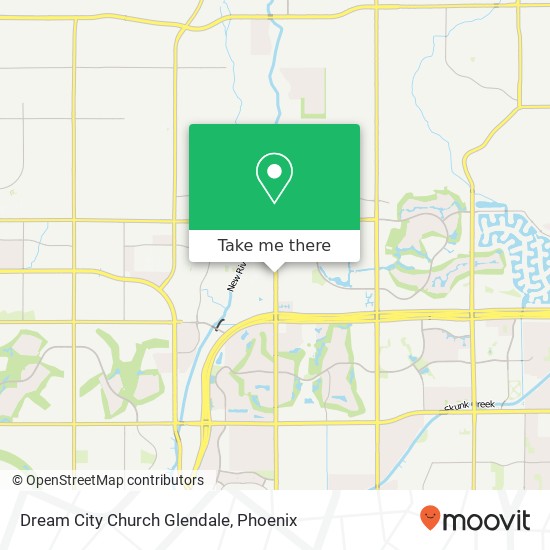 Mapa de Dream City Church Glendale