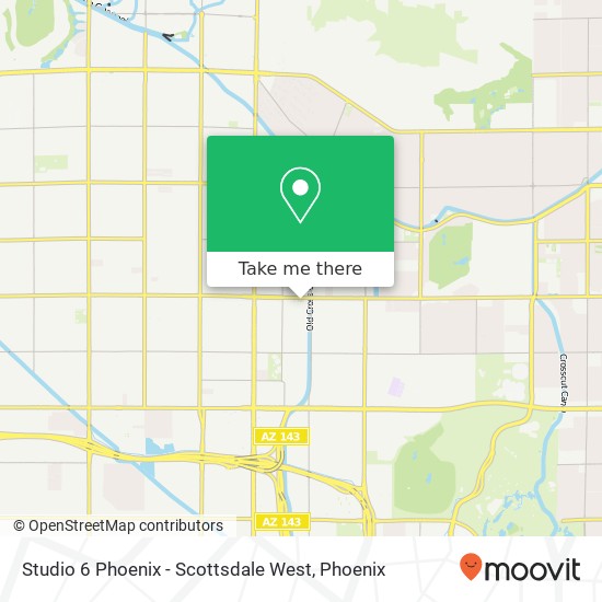 Mapa de Studio 6 Phoenix - Scottsdale West