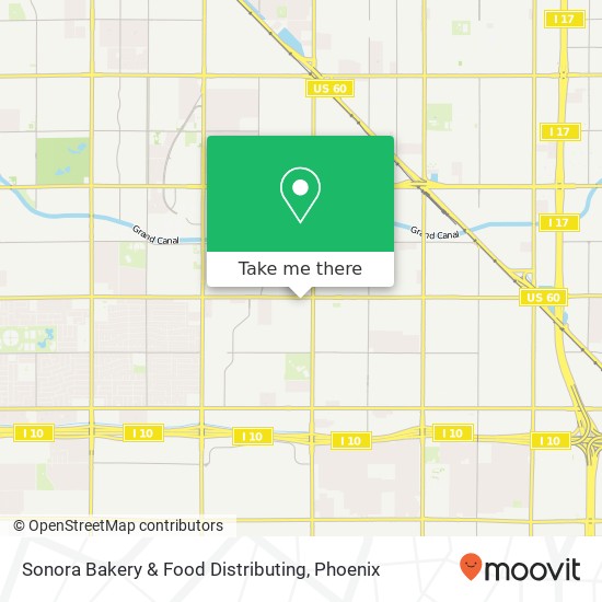 Mapa de Sonora Bakery & Food Distributing