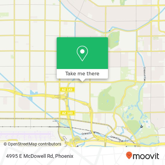 Mapa de 4995 E McDowell Rd