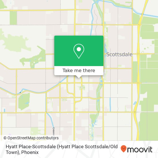 Mapa de Hyatt Place-Scottsdale (Hyatt Place Scottsdale / Old Town)