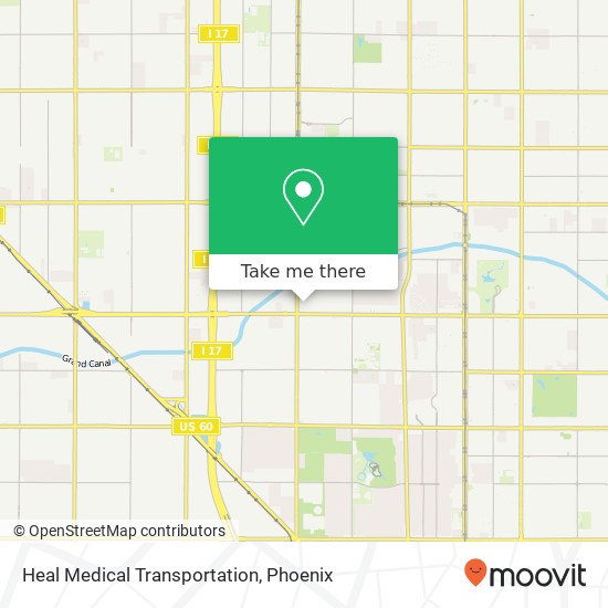 Heal Medical Transportation map