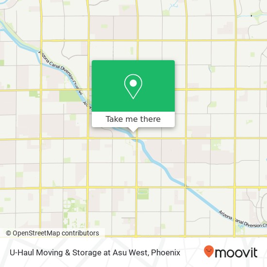 Mapa de U-Haul Moving & Storage at Asu West