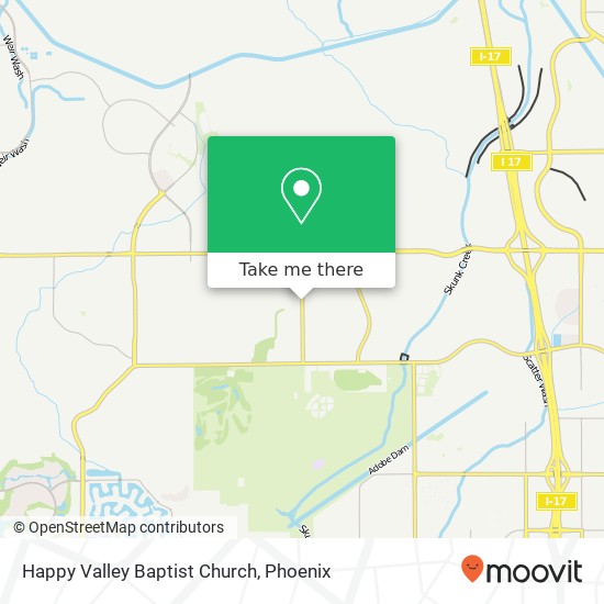 Happy Valley Baptist Church map