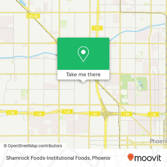 Shamrock Foods-Institutional Foods map