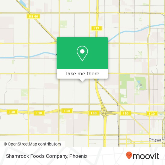 Shamrock Foods Company map