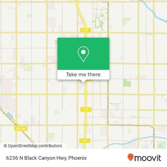 Mapa de 6236 N Black Canyon Hwy