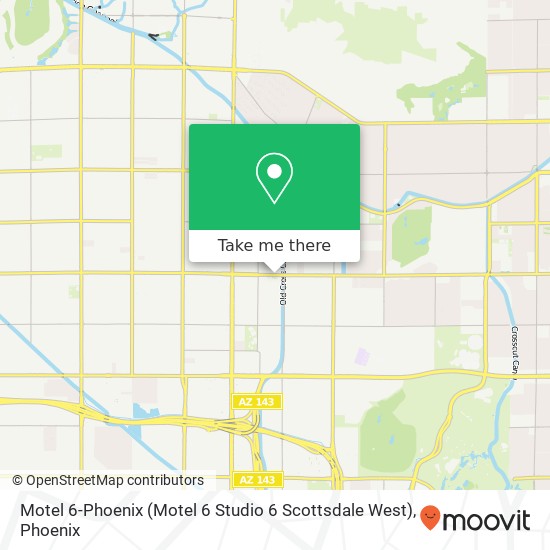 Motel 6-Phoenix (Motel 6 Studio 6 Scottsdale West) map