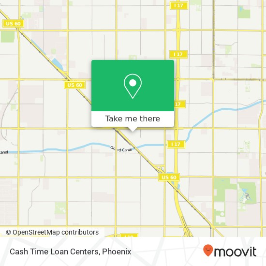 Mapa de Cash Time Loan Centers