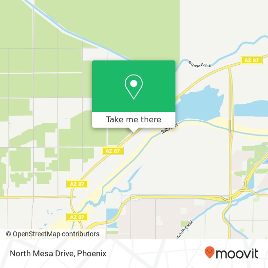 North Mesa Drive map