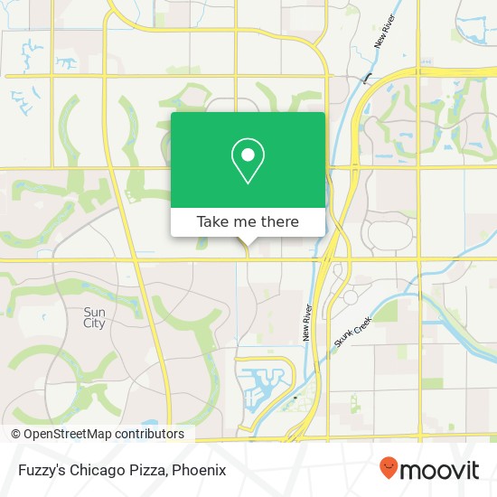 Fuzzy's Chicago Pizza map