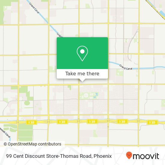 Mapa de 99 Cent Discount Store-Thomas Road