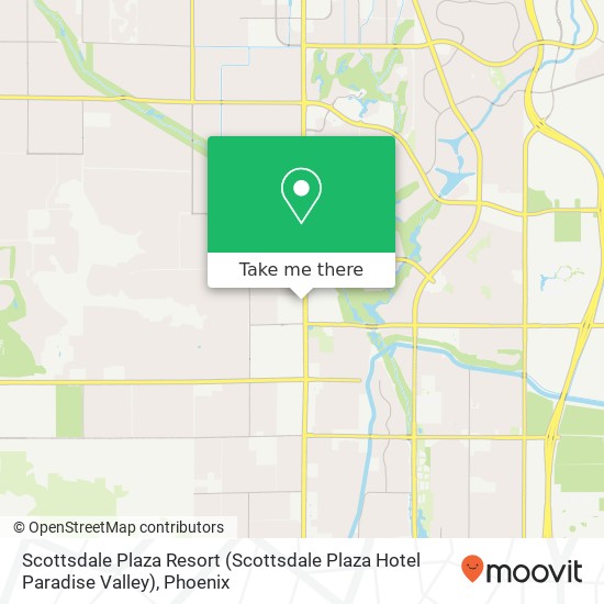 Mapa de Scottsdale Plaza Resort (Scottsdale Plaza Hotel Paradise Valley)