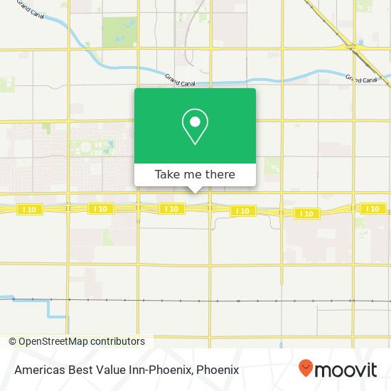 Americas Best Value Inn-Phoenix map