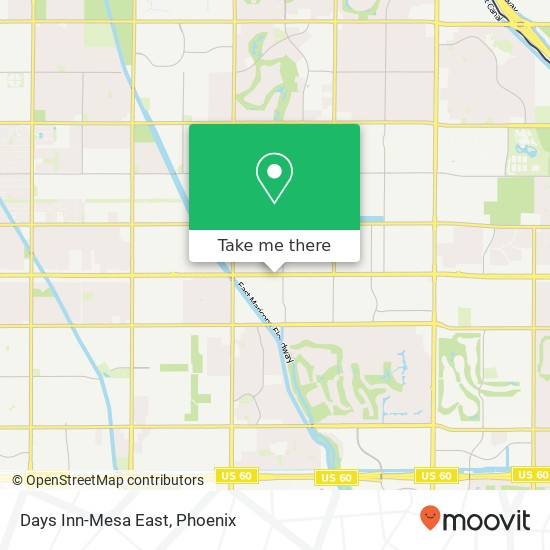 Days Inn-Mesa East map