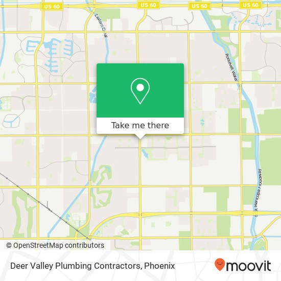 Mapa de Deer Valley Plumbing Contractors