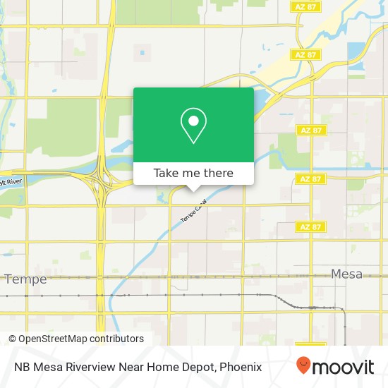 NB Mesa Riverview Near Home Depot map