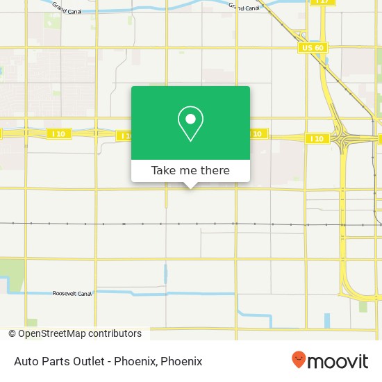 Auto Parts Outlet - Phoenix map