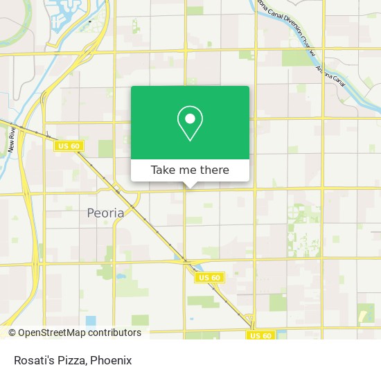 Rosati's Pizza map