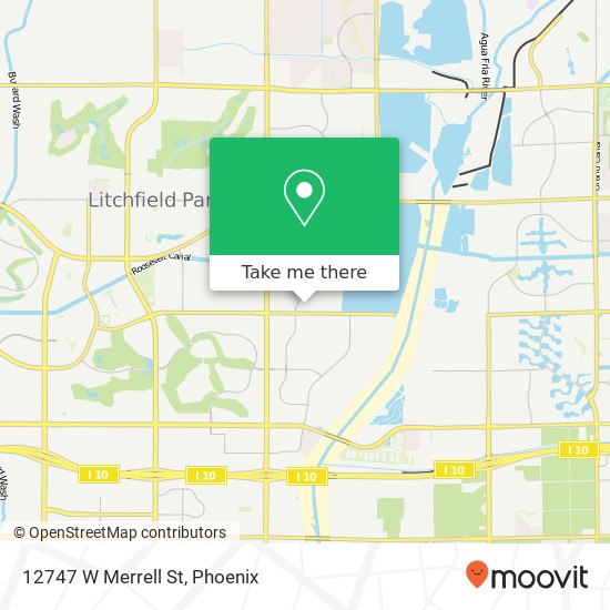 12747 W Merrell St map