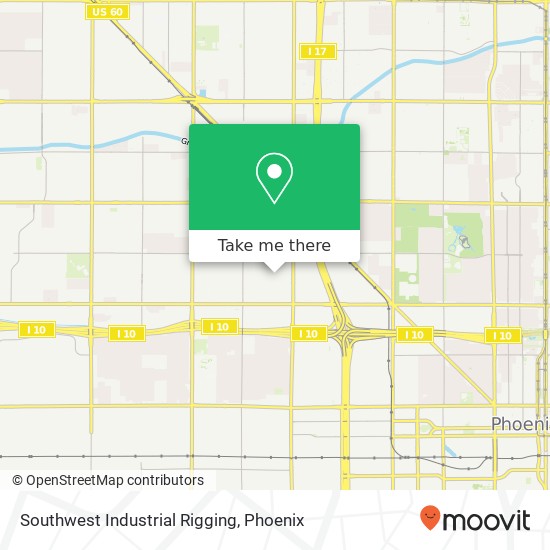 Southwest Industrial Rigging map
