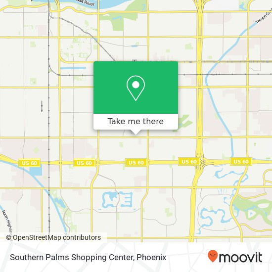 Mapa de Southern Palms Shopping Center