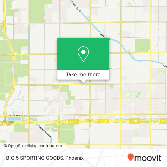 Mapa de BIG 5 SPORTING GOODS