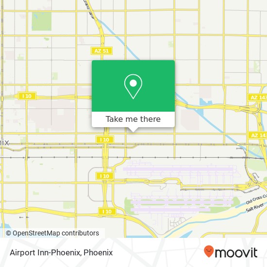 Airport Inn-Phoenix map