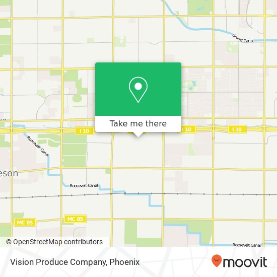 Mapa de Vision Produce Company