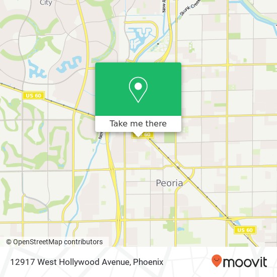12917 West Hollywood Avenue map