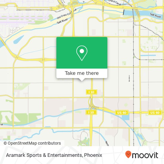 Aramark Sports & Entertainments map