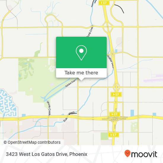 3423 West Los Gatos Drive map