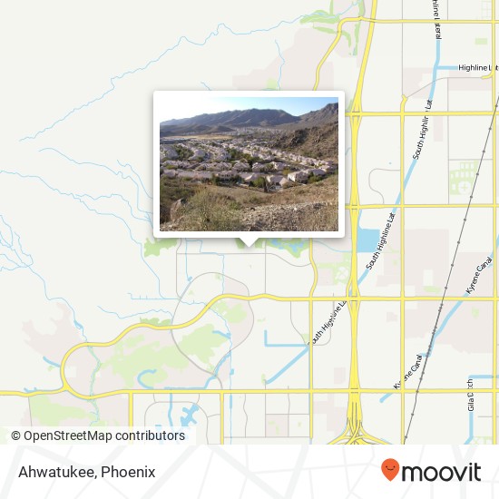 Mapa de Ahwatukee