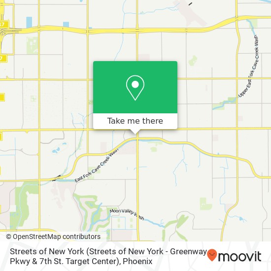 Streets of New York (Streets of New York - Greenway Pkwy & 7th St. Target Center) map