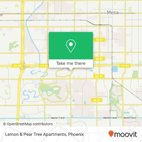 Lemon & Pear Tree Apartments map