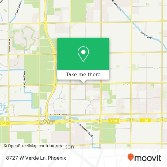 8727 W Verde Ln map