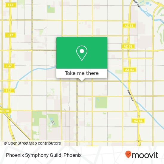 Phoenix Symphony Guild map