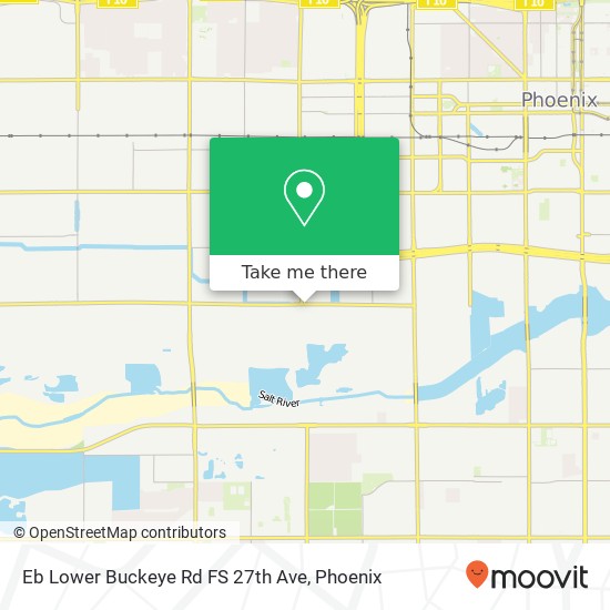 Eb Lower Buckeye Rd FS 27th Ave map