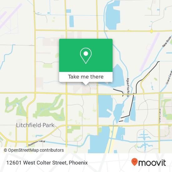12601 West Colter Street map
