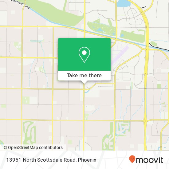 Mapa de 13951 North Scottsdale Road