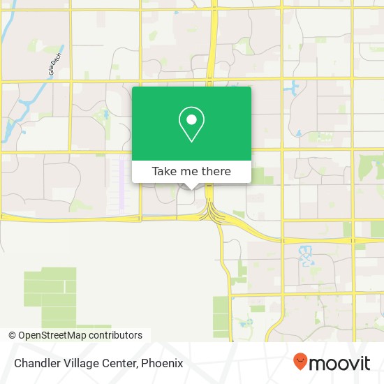 Chandler Village Center map