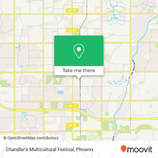 Chandler's Multicultural Festival map