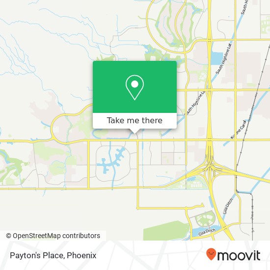 Mapa de Payton's Place, 15410 S Mountain Pkwy Phoenix, AZ 85044