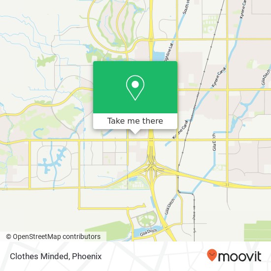 Mapa de Clothes Minded, 4910 E Chandler Blvd Phoenix, AZ 85048
