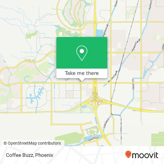 Mapa de Coffee Buzz, 4804 E Chandler Blvd Phoenix, AZ 85048