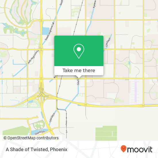 Mapa de A Shade of Twisted, 6245 W Chandler Blvd Chandler, AZ 85226